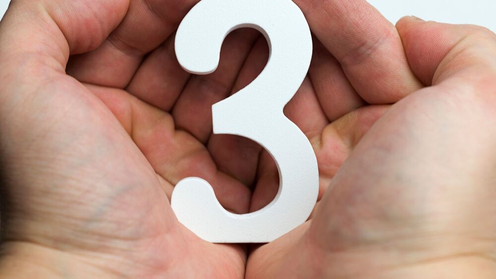 やることが3つだけどあらわしている手元